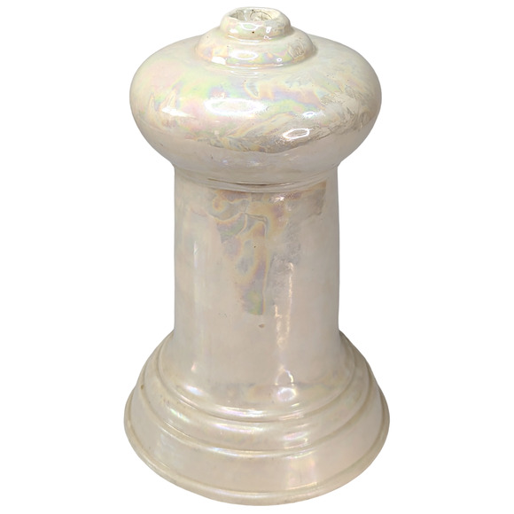 Handmade Ceramic Statement Tapered Candle Holder Iridescent Modern Column 10" - Picture 3 of 8